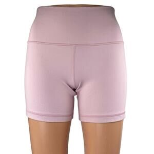 Aritzia Golden Pink High Waisted Yoga Workout Running Athletic Biker Shorts Sz 8